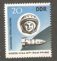 German Democratic Republic - Scott 655 mint  astronautics / astronautique