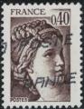 France 1981 Oblitéré Used Sabine de Gandon 0f40 brun foncé Y&T FR 2118 SU