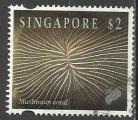 Singapour 1994; Y&T n 700; 2d, faune marine, corail champignon