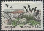 Finlande 1983 Oblitr Used Oiseau Alca Torda Petit Pingouin SU