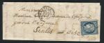 Belle lettre de Chartres pour Senlis ( Eure & Loir 1852 ) avec un n° 4a