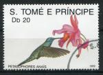 Timbre S. TOME THOME & PRINCIPE 1989 Obl N 943 Y&T Oiseaux