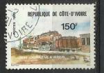 Cte d'Ivoire 1980; Y&T n 543 150F rtrospective train vapeur de 1940