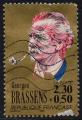 2654 - Georges Brassens - oblitr -  anne 1990