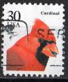 USA 1991 Y&T n 1954; 30c, oiseau, cardinal rouge