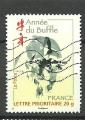 France timbre n4325 oblitr anne 2009 Anne Lunaire chinoise du Buffle
