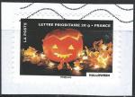 FRANCE - 2012 - Yt n A755 - Ob - Fte du timbre ; le feu ; Halloween