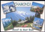 CPM CHAMONIX Le Massif du Mont Blanc Multi-vues