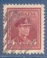 Canada N209 George VI 4c carmin oblitr
