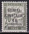 guyane franaise - taxe n 3  neuf* - 1925/27