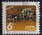 Hongrie 1987 - Timbre-taxe, transport du courrie par diligence, 6 Ft - YT T247 