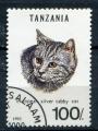 Timbre Rpublique de TANZANIE 1994  Obl  N 1353  Y&T  Chats