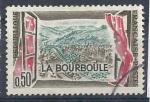 1960 FRANCE 1256 oblitr, cachet rond, La Bourboule