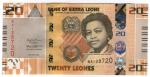 **   SIERRA LEONE     20  leones  2022   p-38a    UNC