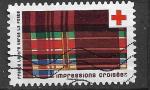 France N° 2124 croix rouge tissu impressions croisées  2022