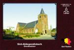 Carte postale, eglises, Churches in Belgium,Overboelare, Sint-Aldegondiskerk
