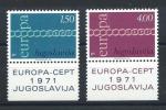 Yougoslavie N1301/02** (MNH) 1971 - Europa "Dessins communs"