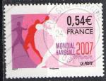 France 2007; Y&T n 4118; 0,54, 18e Championnat de handball fminin
