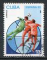 Timbre  CUBA   1981  Obl  N  2253    Y&T   Football