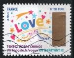 France 2017; Y&T n aa1498; LV 20g, Lover, timbre  gratter