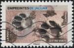 France 2021 Oblitéré Used Empreintes d'animaux Empreintes de Jaguar Y&T 1960