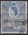 kenia ouganda  tanganyika - n° 89  obliteré - 1954