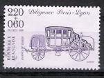 France 1989; Y&T n 2578; 2,20F + 0,20 journe du timbre; Diligence