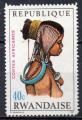 RWANDA N 302 *(nsg) Y&T 1969 Coiffures africaine (Owambo du sud ouest africain)