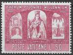 VATICAN - 1966 - Yt n 454 - N** - 1000 ans christianisme en  Pologne ; Reine Ja