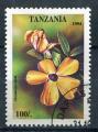 Timbre Rpublique de TANZANIE 1994  Obl  N 1703  Y&T Fleurs Tropicales