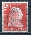 Timbre  ALLEMAGNE RFA  1957   Obl    N  149    Y&T    Personnage