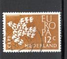 PAYS BAS 1961 EUROPA  N 0738  timbre oblitr