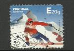 Portugal timbre oblitr anne 2016  serie sports : Ski