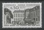 FRANCE - 1963 - Yt n 1387 - N** - 100 ans 1re confrence postale ; Paris