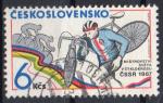 TCHECOSLOVAQUIE N 2707 o Y&T 1987 Championnat du Monde de cyclo cross