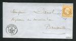 Belle lettre de Dourdan pour Bandeville ( 1856 ) avec un n° 13A - Cachet PC 1135