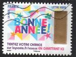 France 2017; Y&T n aa1499; LV 20g, bonne anne, timbre  gratter