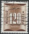 HONGRIE - 1952 - Yt TAXE n 195 - Ob - 1,20 fo brun chocolat