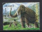 timbre FRANCE 2008 - YT 4178 - FAUNE PREHISTORIQUE -  MAMMOUTH 