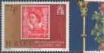 Jersey 2010 - Repro du timbre rgional de GB 4 d rouge, 72 p -YT 1578/SG 1516 **