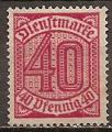 allemagne (empire) - service n 22  neuf sans gomme - 1920