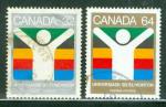 Canada 1983 Y&T 849/50 oblitr Universiade83