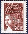 Timbre de 2003 Marianne de Luquet 1,90  brun rouge N 3575 Neuf