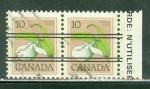 Canada 1977 Y&T 630 oblitr Cypripde (Pro ) paire