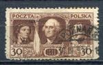 Timbre POLOGNE 1932  Obl  N 355  Y&T  Personnage