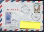 6-9-80 Aimail cover with cancellatiosn BALLONPOST - BALLONSTAD SINT NIKLAAS with