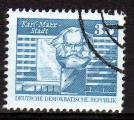 ALLEMAGNE N 2149 o Y&T 1980 Construction Socialiste en RDA Karl Marx Stadt
