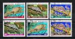 Animaux Camlons Madagascar 1973 (101) srie complte Yv 523  528 oblitr