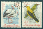 Hongrie - oblitr - oiseaux (cigogne et oriole dore eurasien)