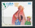 Timbre  CUBA  1983  Obl  N  2447  Y&T   Basket Ball  Dames
